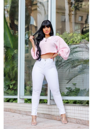 CALÇA JEANS MODINHA PÉROLAS CALÇA JEANS MODINHA PÉROLAS